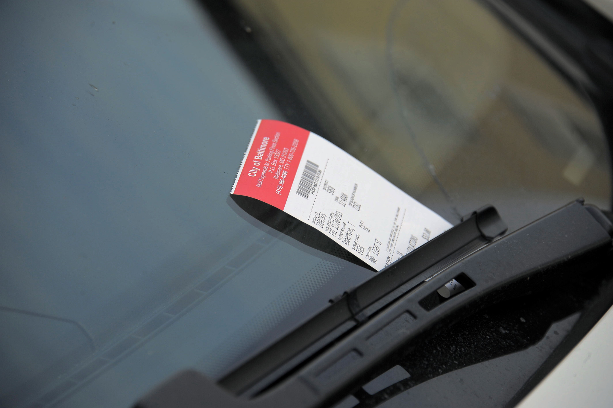 See where Baltimore hands out the most parking tickets